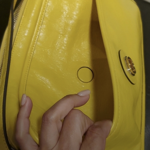 AUTHENTIC GUCCI YELLOW CROSSBODY MESSENGER BAG SHOULDER UNISEX morpheus - Picture 10 of 12